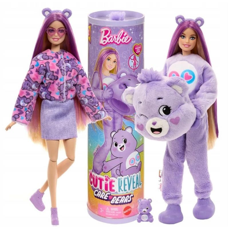 Barbie Cutie Reveal Care Bears Series - Share Bear Blonde thumbnail 2