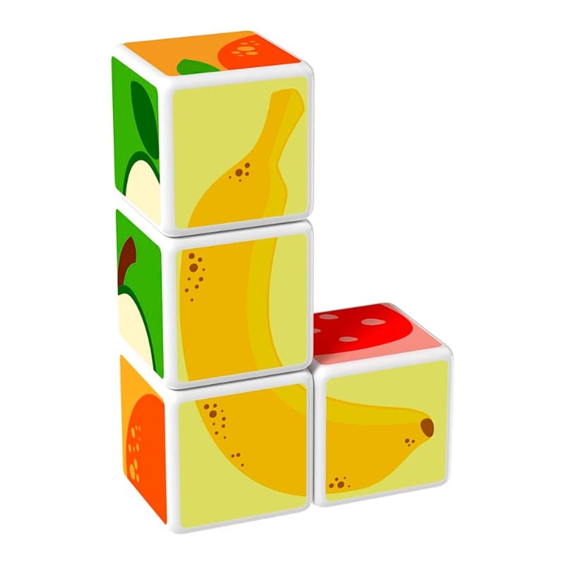 Geomag Magicube Printed Fruit With Cards - 7 Pcs thumbnail 2
