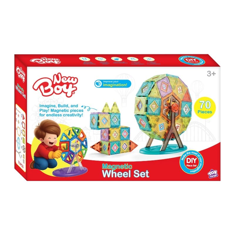New Boy Magnetic Wheel Set 70pcs