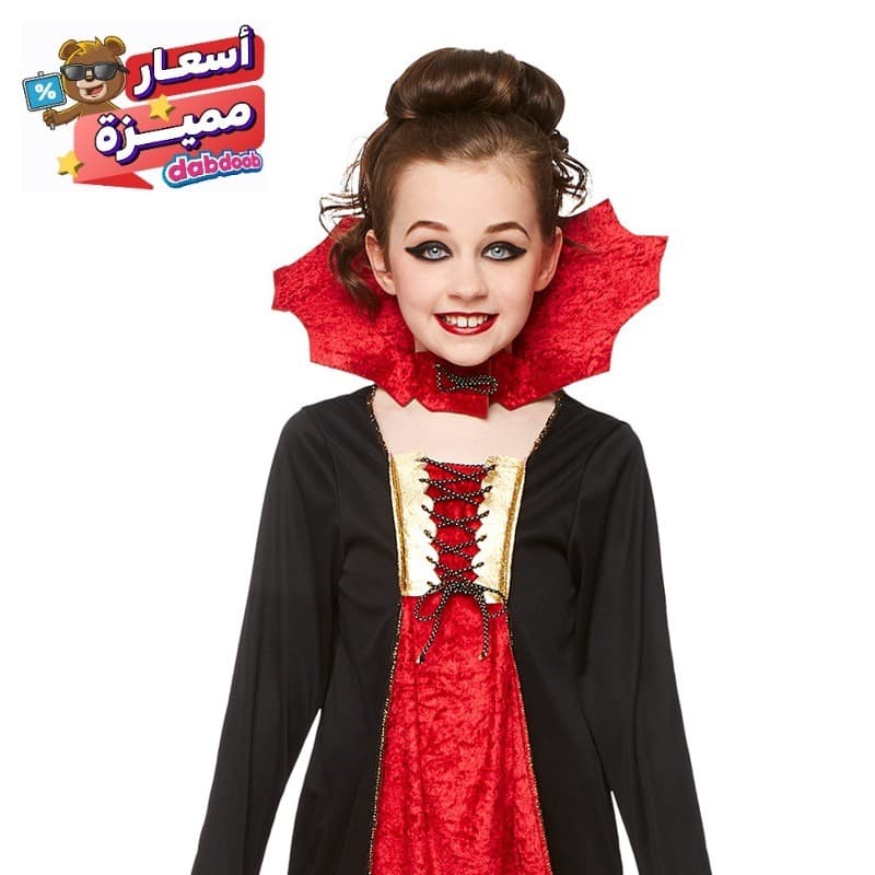 Mad Toys Vampiress Kids Costume Halloween Dress Up Set - XL