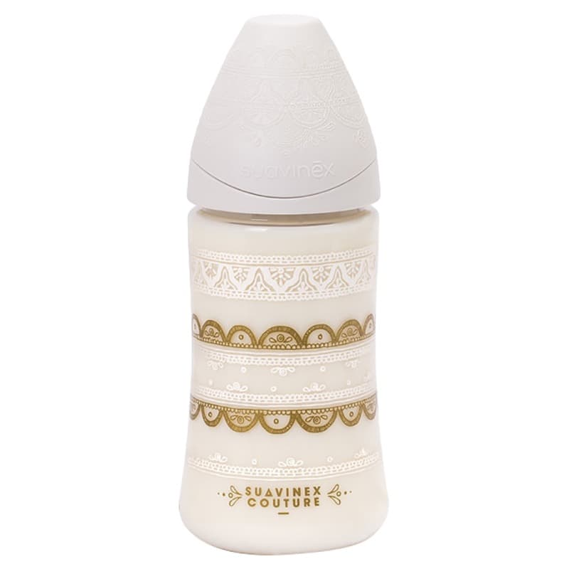 Suavinex - Premium Silicone Feeding Bottle 270ml-White